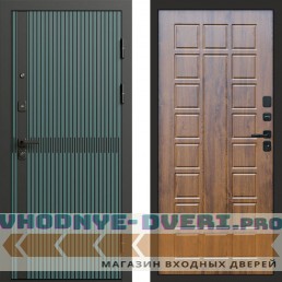 Входная дверь ГРАУНД Velutto Verde Бетон Престиж дуб